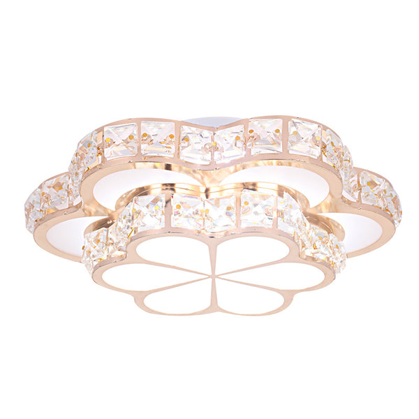 Crystal Flower Design Ceiling Light