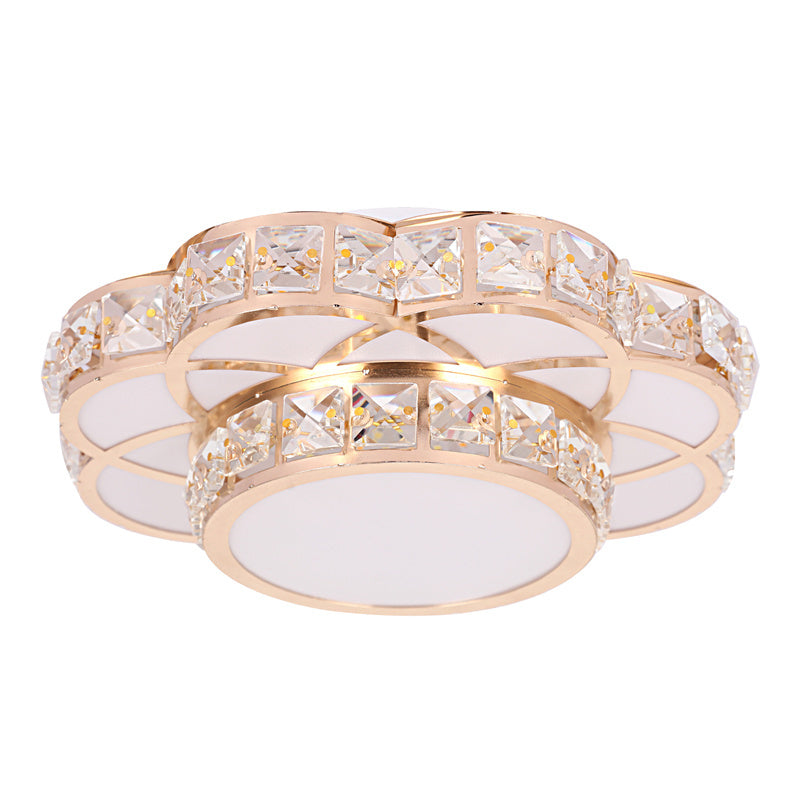 Crystal Flower Design Ceiling Light
