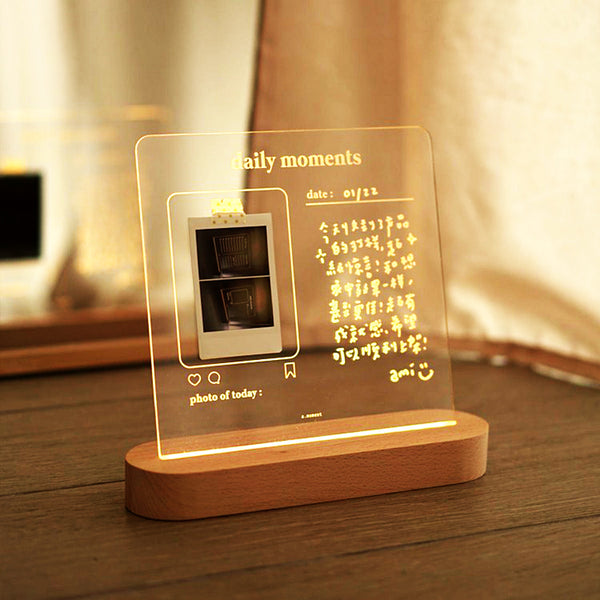 Acrylic Memo Board With Light