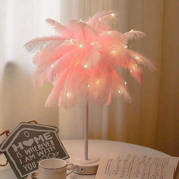 Decorative Tree Feather Lamp