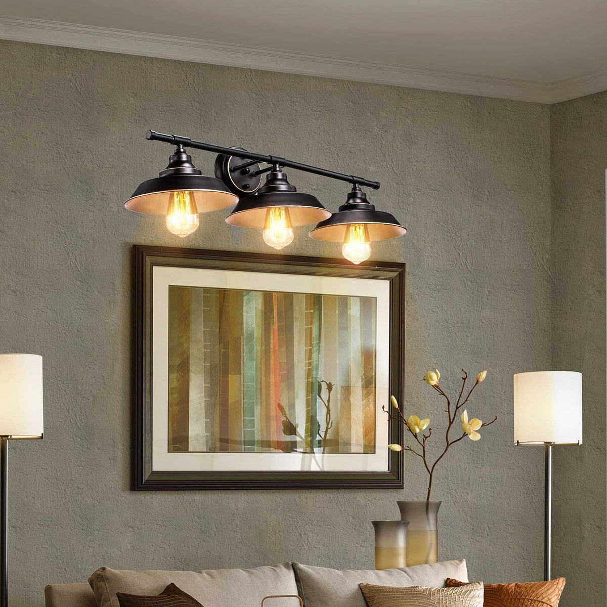 Retro 3-Way Wall Light