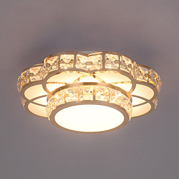 Crystal Flower Design Ceiling Light