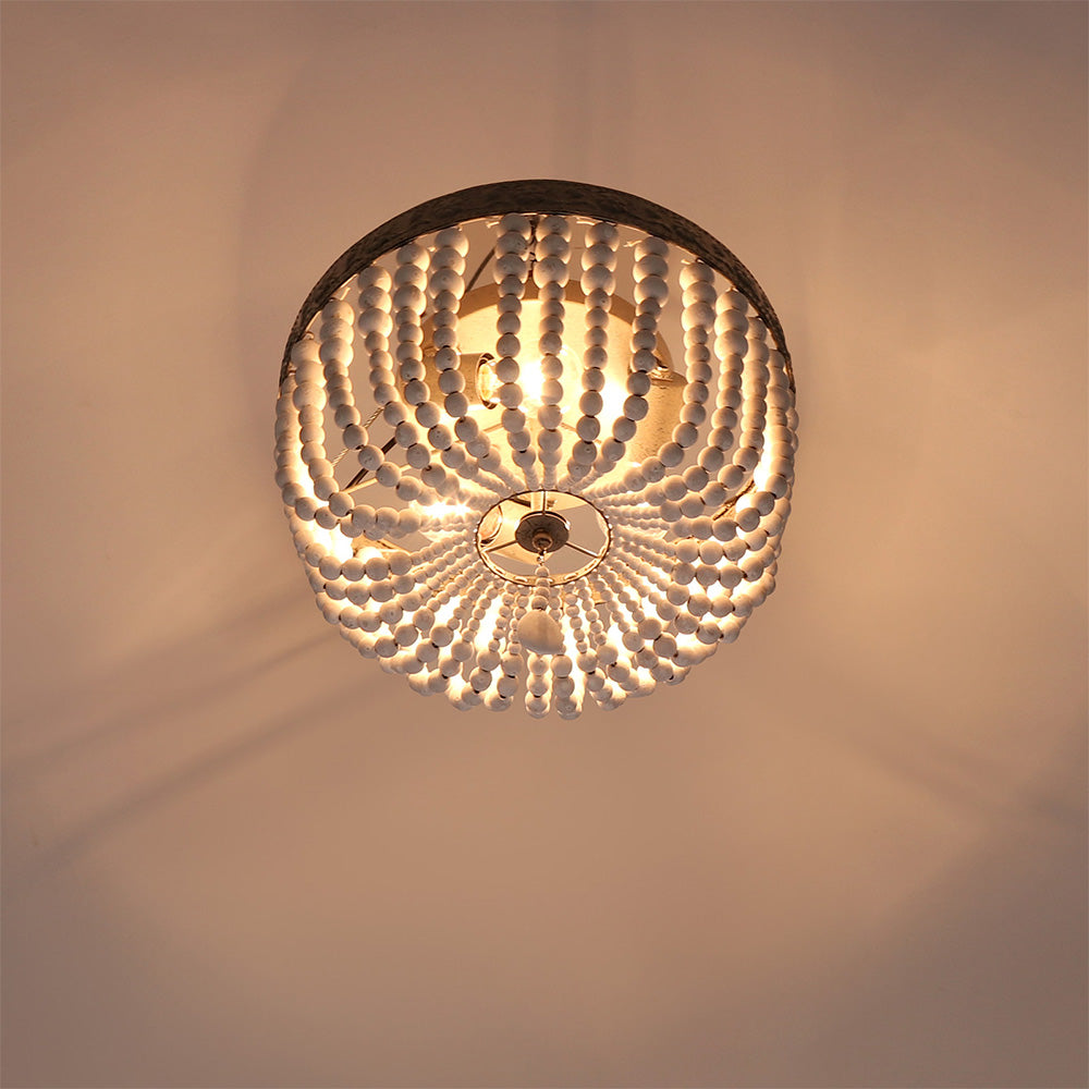 Retro Wooden Ceiling Light