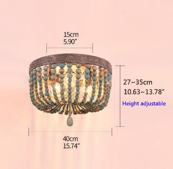 Retro Wooden Ceiling Light