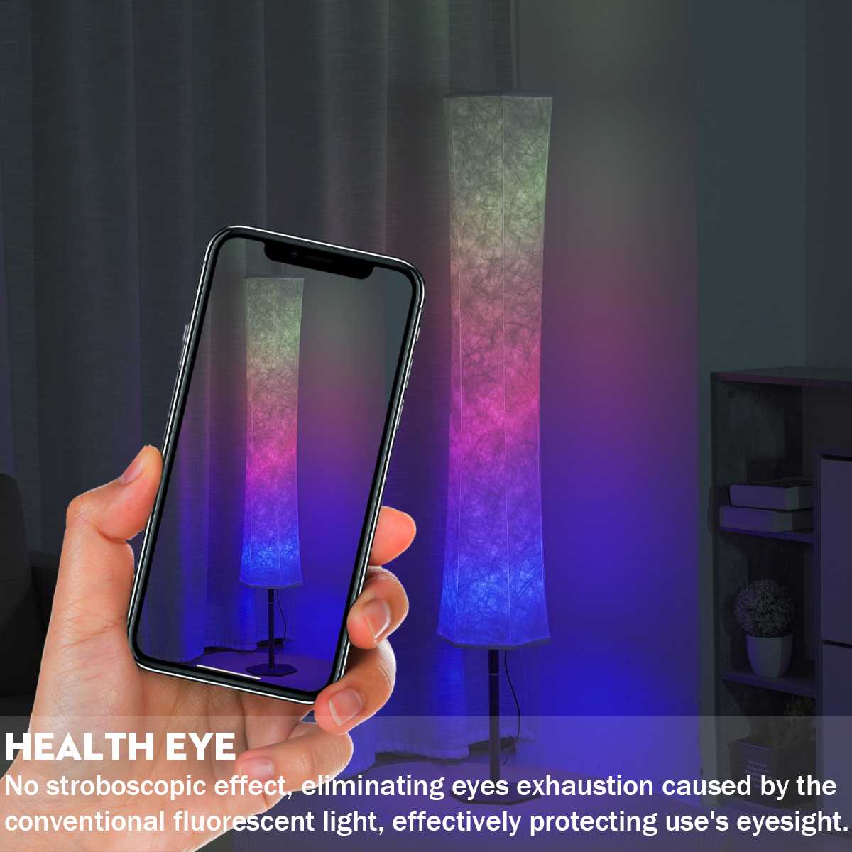 Foldable Multi Control Floor Lamp