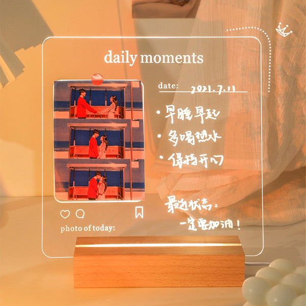 Acrylic Memo Board With Light