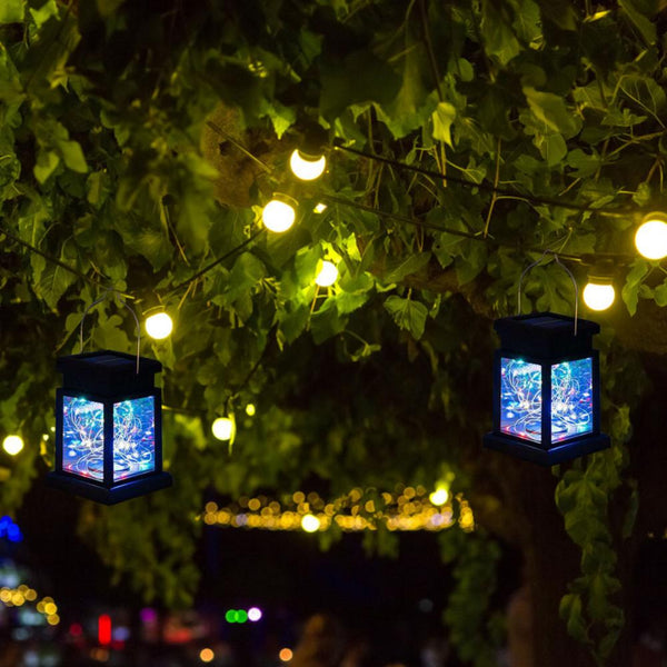 Retro Solar Floor Lanterns