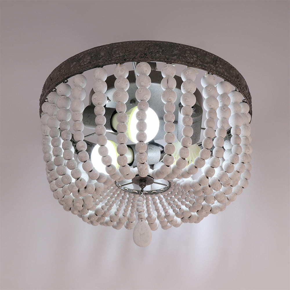 Retro Wooden Ceiling Light