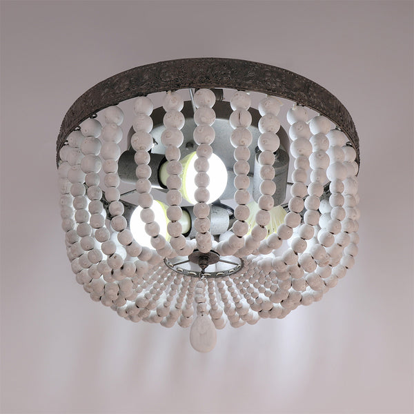 Retro Wooden Ceiling Light