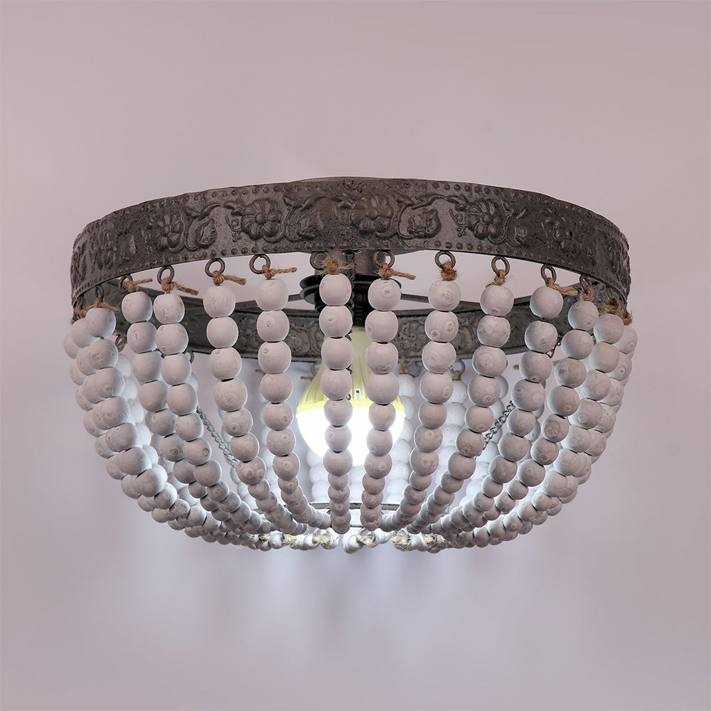 Retro Wooden Ceiling Light