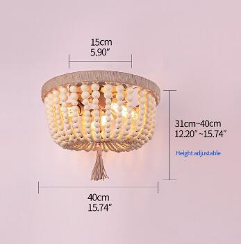Retro Wooden Ceiling Light
