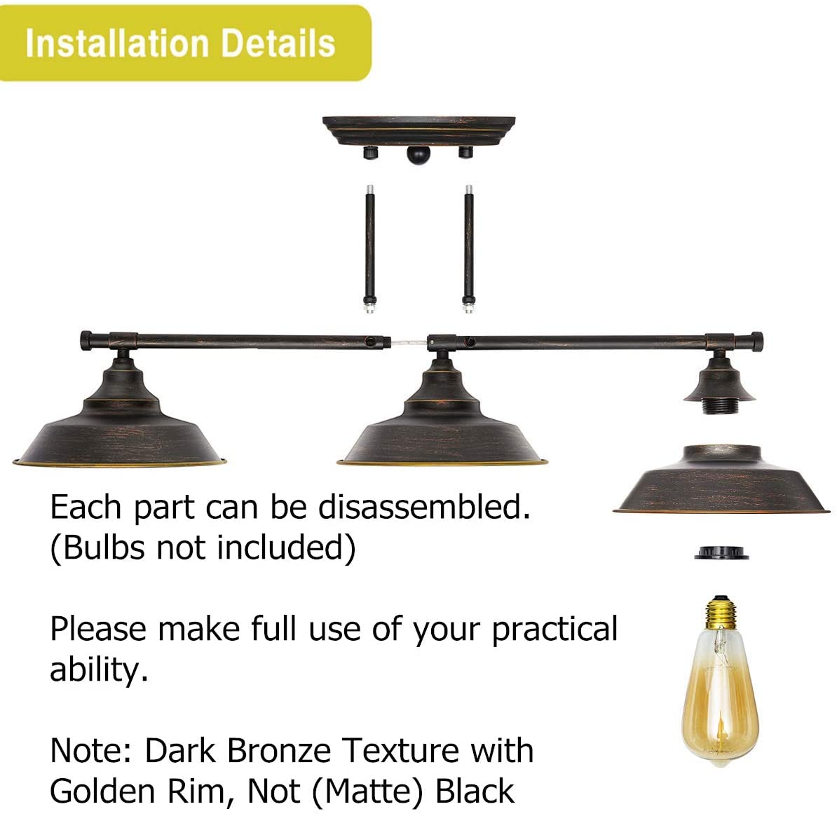 Retro 3-Way Wall Light