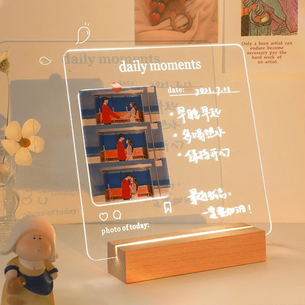 Acrylic Memo Board With Light