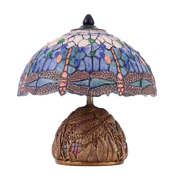 Vintage Colorful Glass Table Lamp