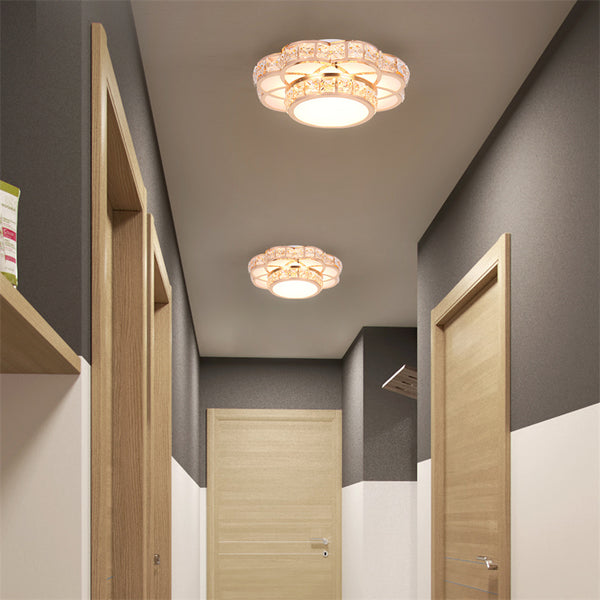 Crystal Flower Design Ceiling Light