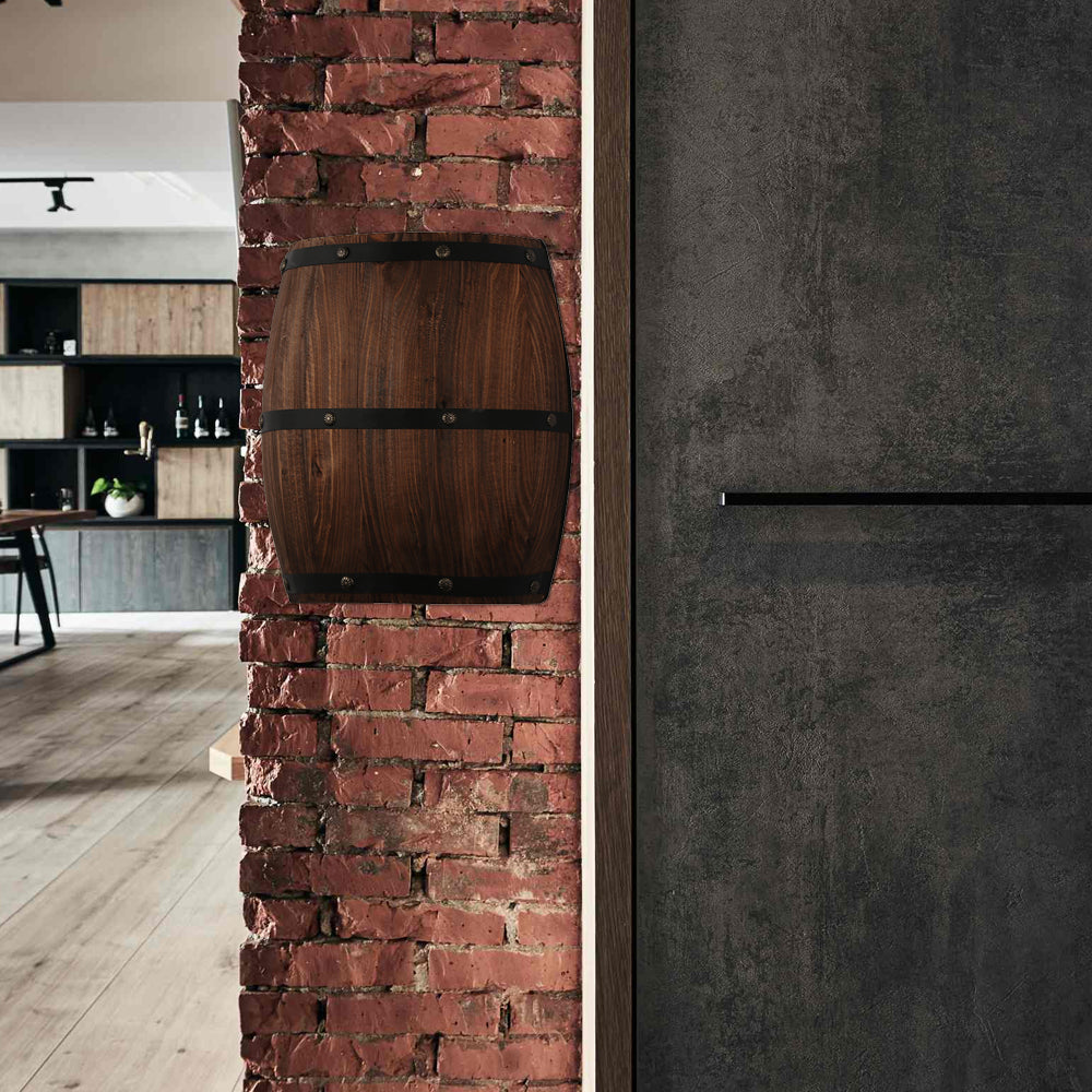 Retro Wine Barrel Design Lamp