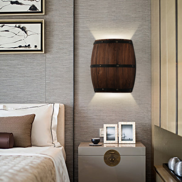 Retro Wine Barrel Design Lamp