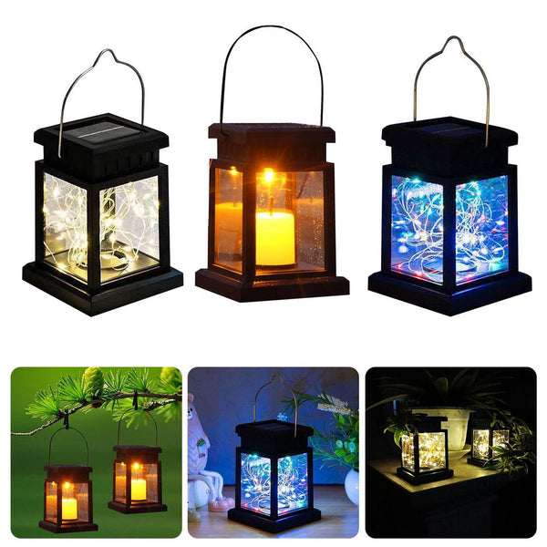 Retro Solar Floor Lanterns