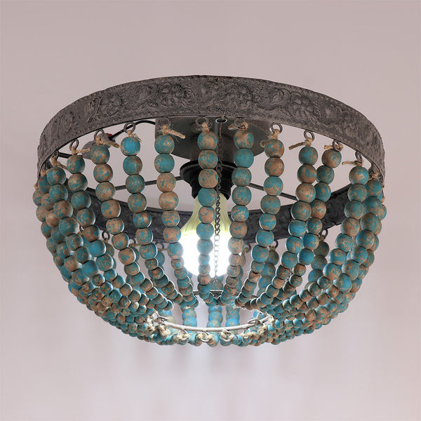Retro Wooden Ceiling Light
