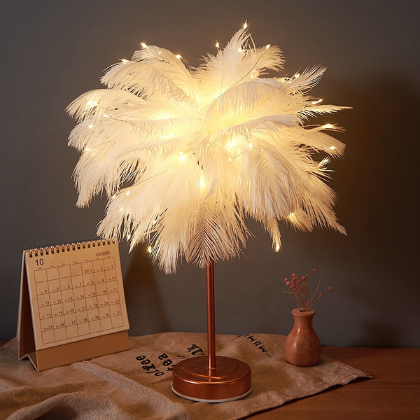 Decorative Tree Feather Lamp