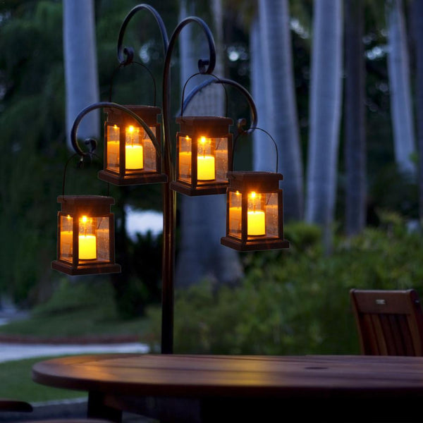 Retro Solar Floor Lanterns