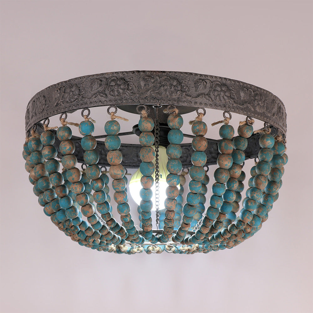 Retro Wooden Ceiling Light