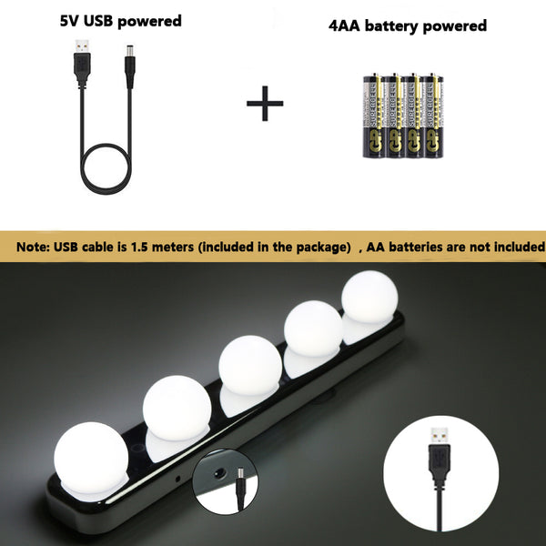 5 Bulb Led Makeup Mirror
