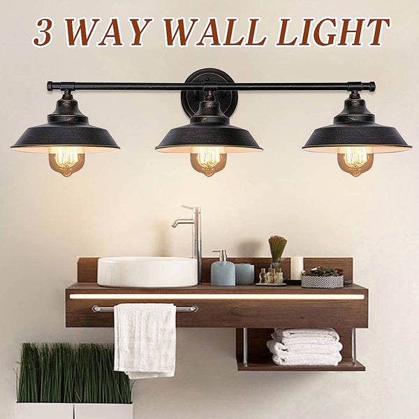 Retro 3-Way Wall Light