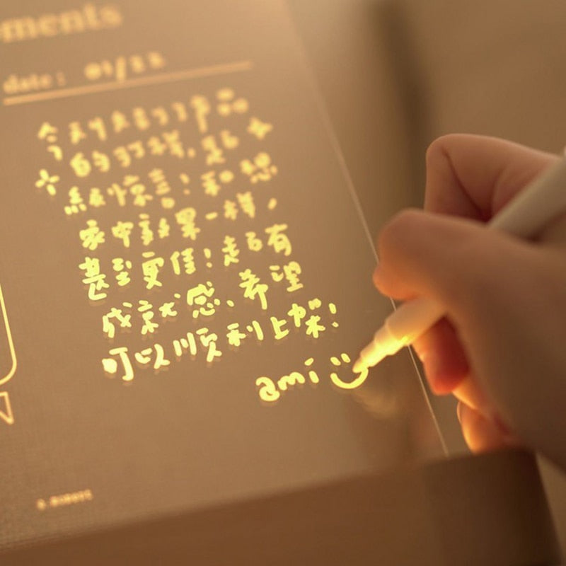 Acrylic Memo Board With Light