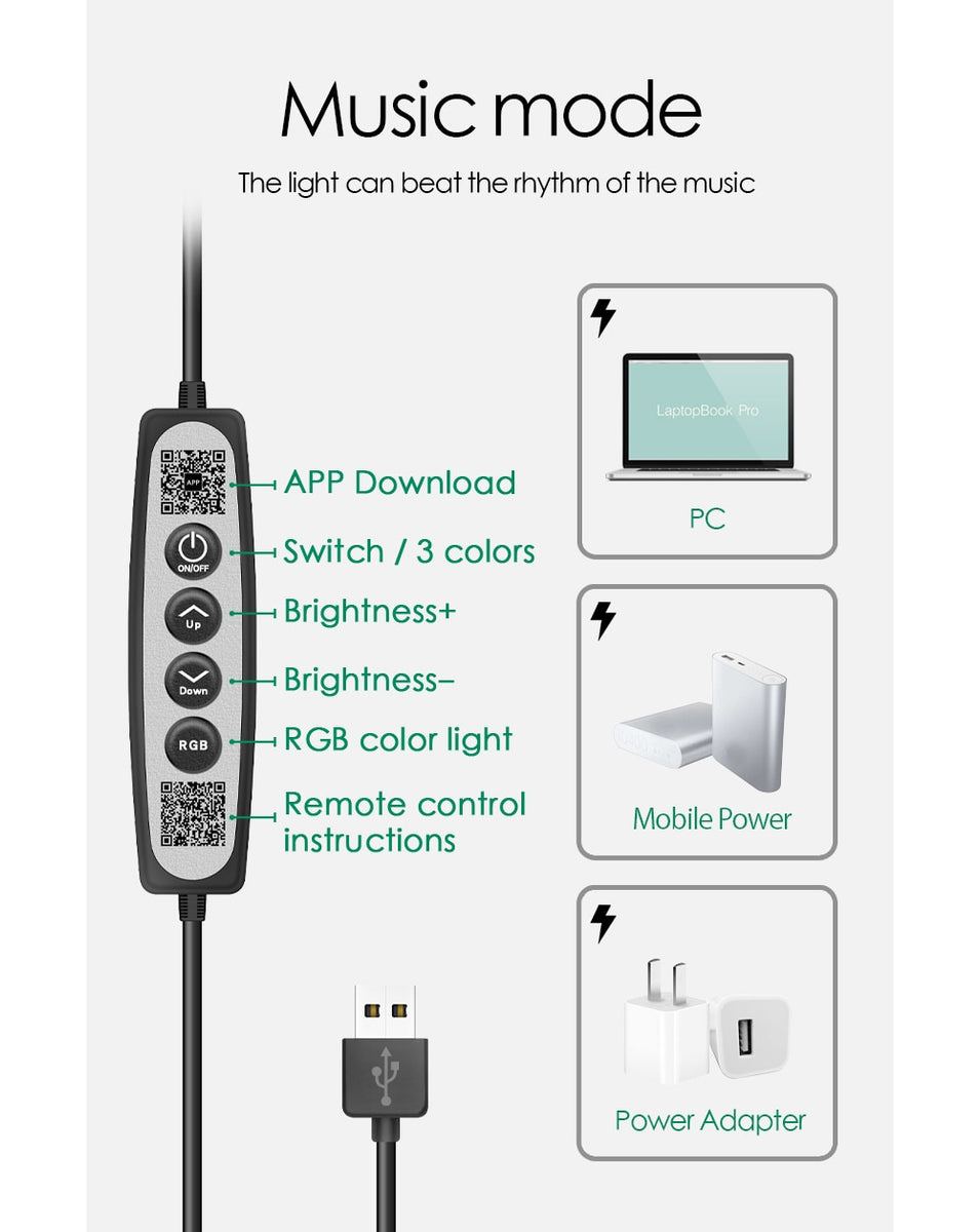Bluetooth RGB Rhythm Desk Lamp