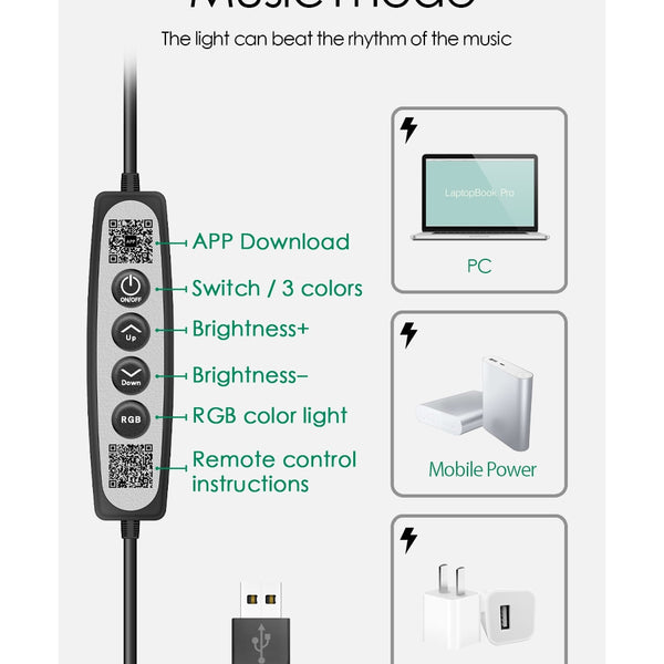 Bluetooth RGB Rhythm Desk Lamp