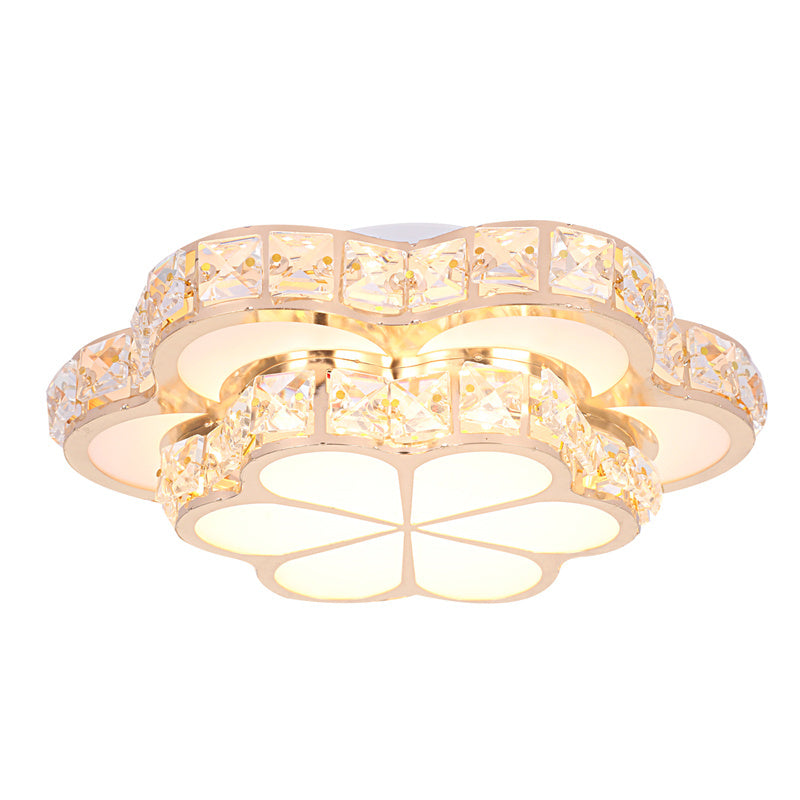 Crystal Flower Design Ceiling Light
