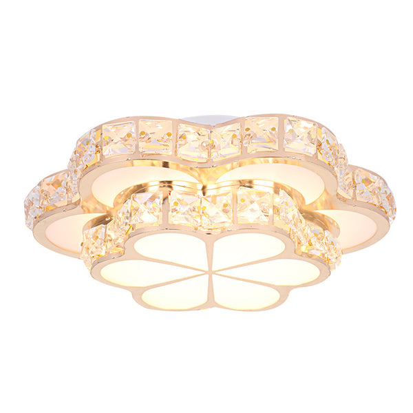 Crystal Flower Design Ceiling Light