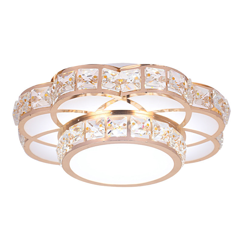 Crystal Flower Design Ceiling Light