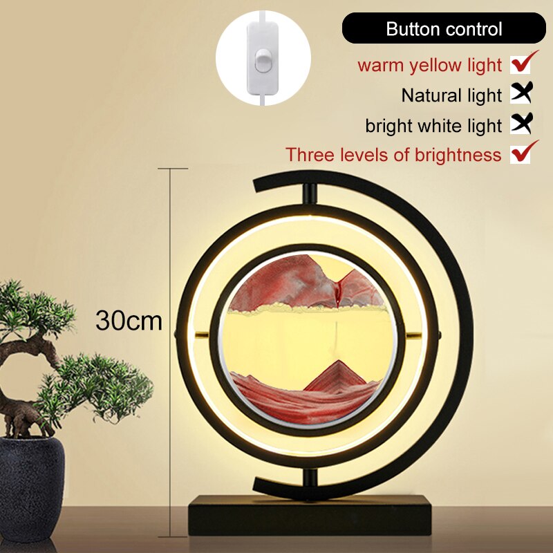 LED Quicksand Table Lamp