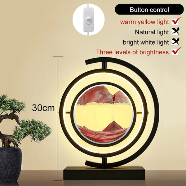 LED Quicksand Table Lamp