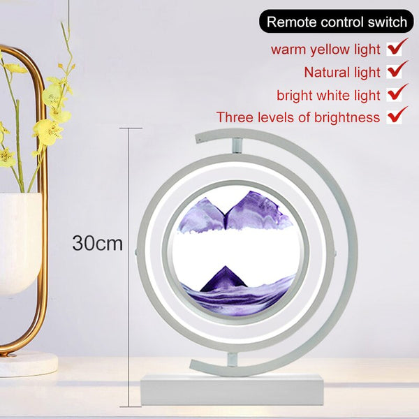 LED Quicksand Table Lamp