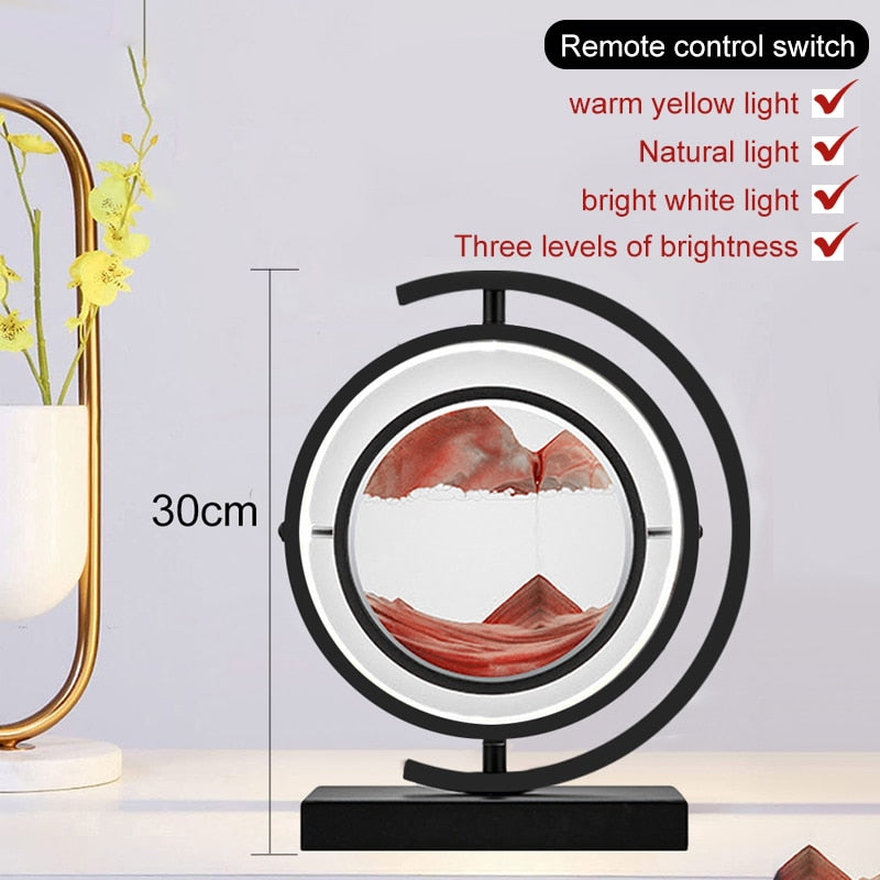LED Quicksand Table Lamp