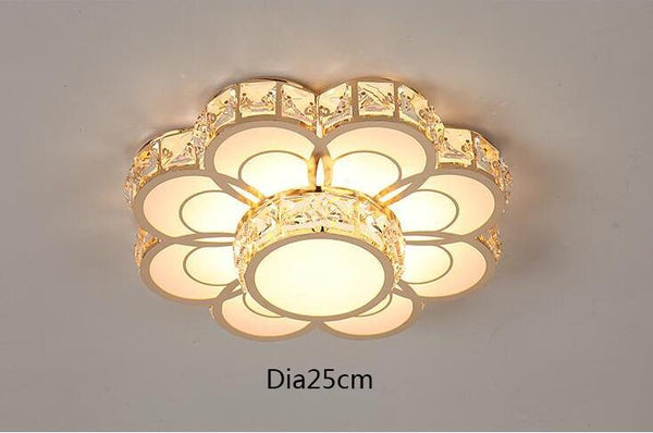 Crystal Flower Design Ceiling Light