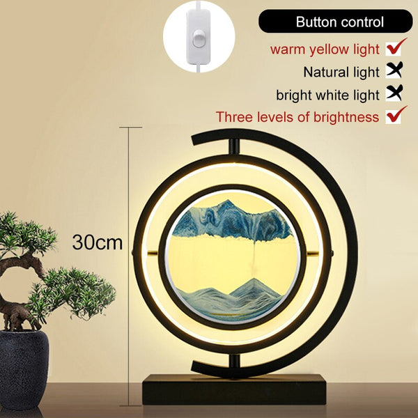 LED Quicksand Table Lamp