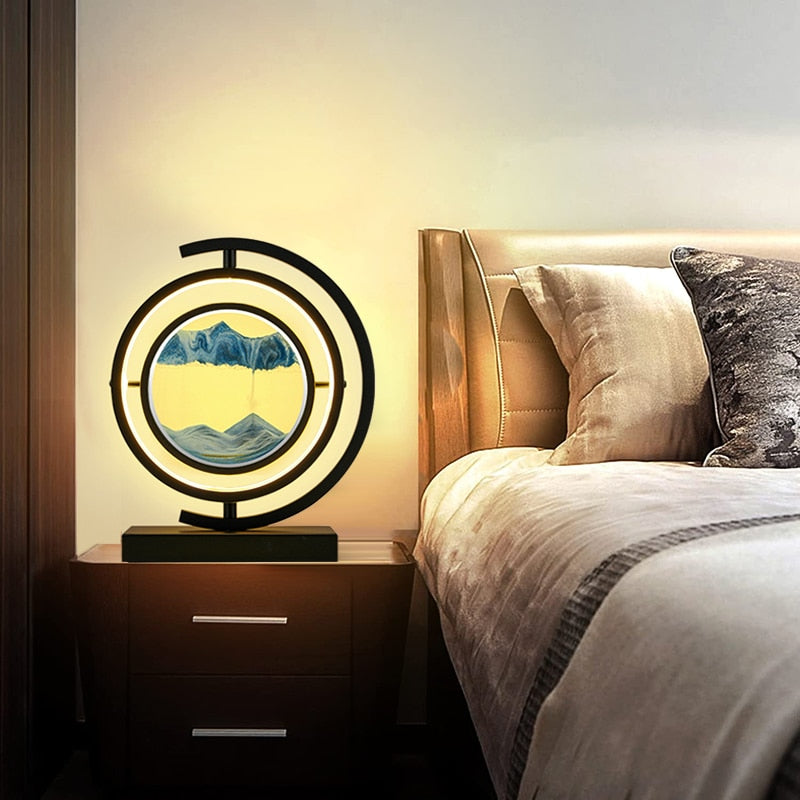 LED Quicksand Table Lamp