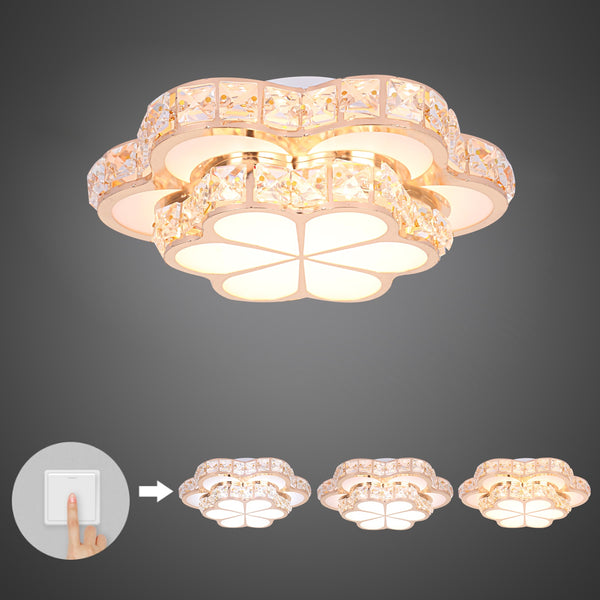 Crystal Flower Design Ceiling Light