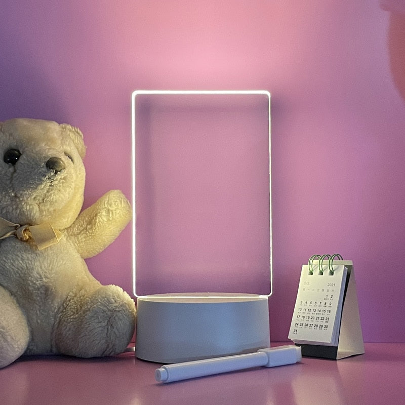 Acrylic Memo Board With Light