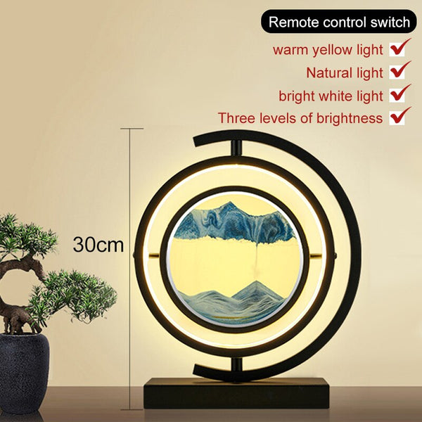 LED Quicksand Table Lamp