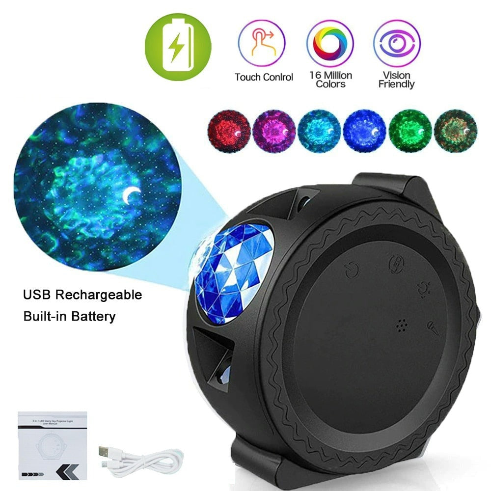 3 in 1 Smart Starry Sky Projector